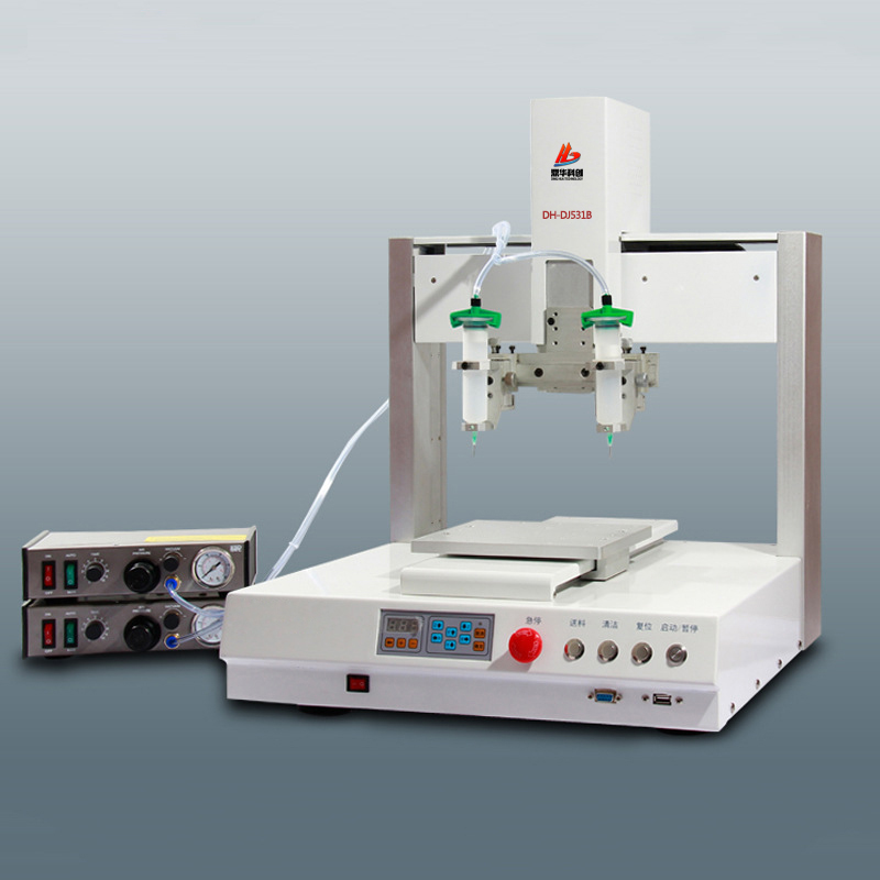 双头单工位自动点胶机